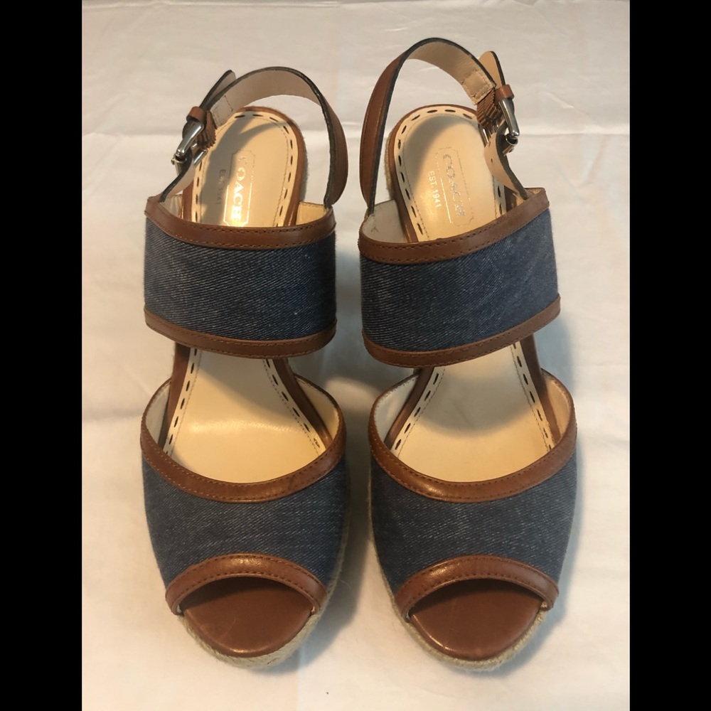 Coach open toe sandals